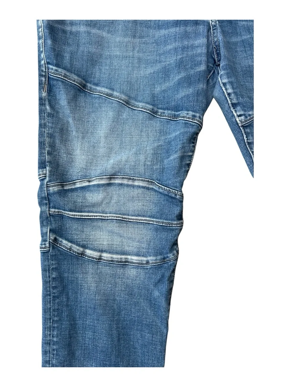 True Religion Men's Rocco Biker Jeans Size 42 Blue Denim Moto Moto-Style